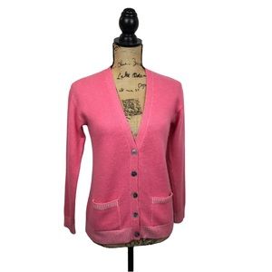 Pure Collection 100% Cashmere Cardigan Pink
